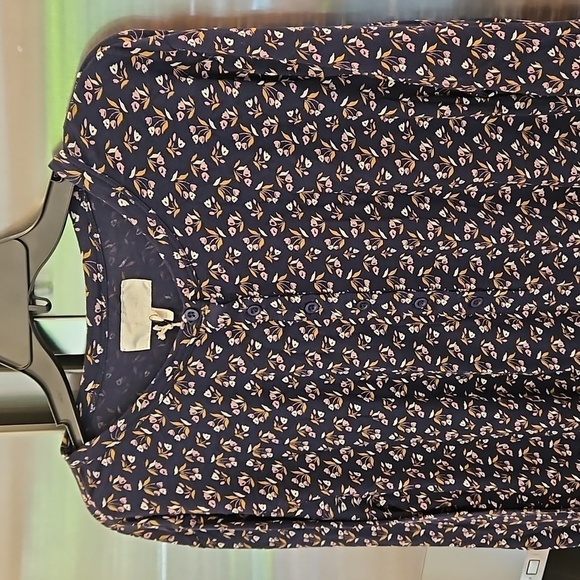 💕THE GREAT💕 The Henley Romper ~ Navy Apron Floral Size 4 Large NWT - Picture 12 of 16